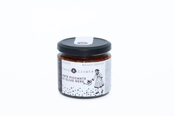 Pikante schwarze Olivenpaste 180g